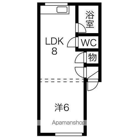 TY MARUYAMA(1LDK/2階)の間取り写真