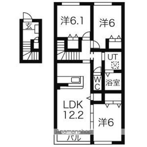 ファミリエール(3LDK/2階)の間取り写真