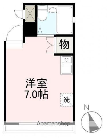 US-1西宝町(ワンルーム/4階)の間取り写真