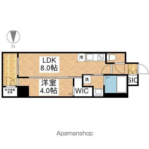 エステムコート名古屋葵(1LDK/5階)の間取り写真