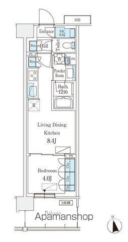 スカイグランデ津田沼(1LDK/10階)の間取り写真