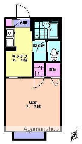 リトル・スクウェア8 A(1K/2階)の間取り写真