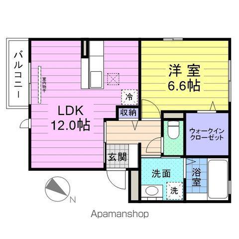 FORTLESS KEI(1LDK/3階)の間取り写真