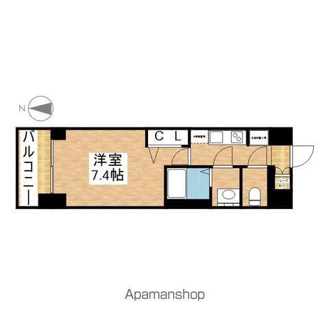 プレサンス今池駅前フェルディノ(1K/9階)の間取り写真