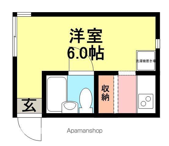 FLATS塚口(1K/2階)の間取り写真