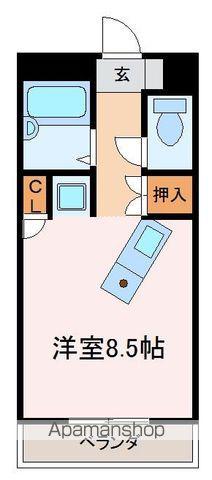 アルフィーネ宇部(ワンルーム/4階)の間取り写真