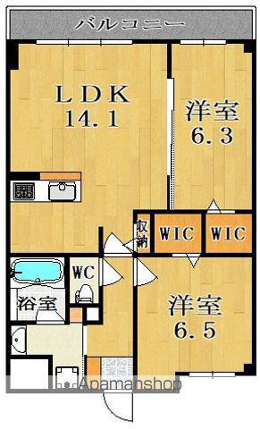 アートスクエア新大宮(2LDK/8階)の間取り写真