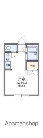 レオパレスセブン(1K/1階)の間取り写真