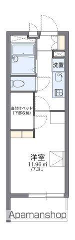 レオパレス笹口(1K/2階)の間取り写真