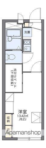 レオパレスエスポワール(1K/1階)の間取り写真