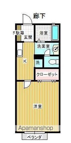 RE・ROOM(1K/2階)の間取り写真