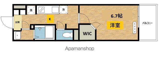 八王子市明神町プロジェクト(1K/2階)の間取り写真