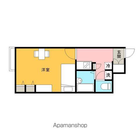 レオパレスシャルマン八田(1K/2階)の間取り写真