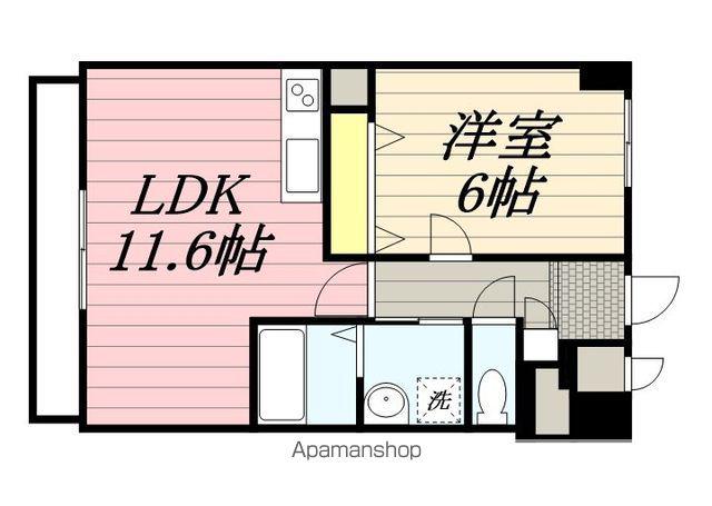 エル・グリシーヌ(1LDK/7階)の間取り写真