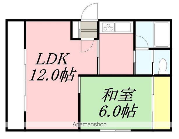愛作ハウス(1LDK/2階)の間取り写真