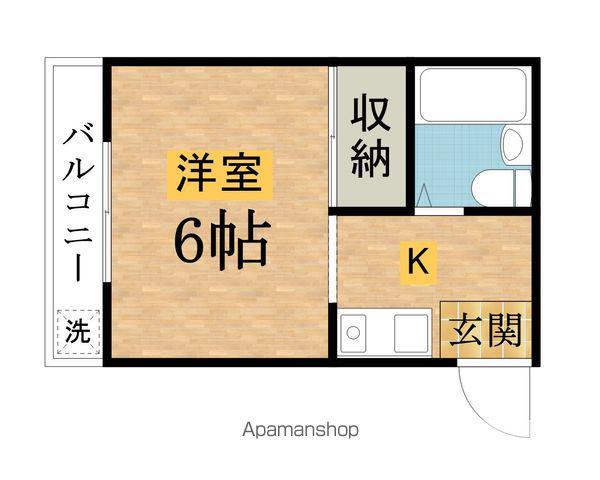 メゾン・ド・シルク(ワンルーム/3階)の間取り写真