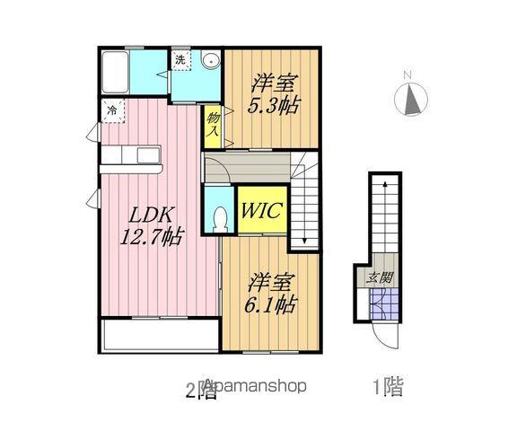 アネックスコートⅡ(2LDK/2階)の間取り写真