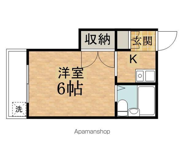 セントラルハイム(ワンルーム/2階)の間取り写真