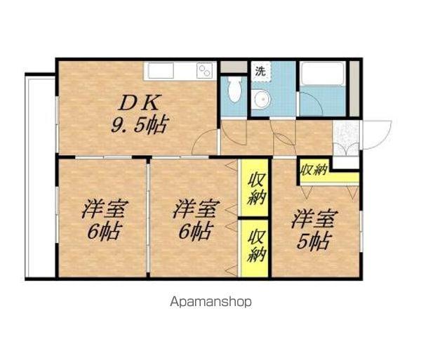 エクセレントビュー(3DK/3階)の間取り写真