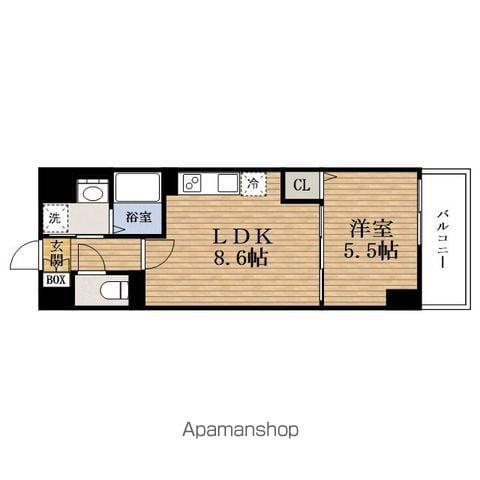 リアライズIMAZATOMINAMI (1LDK/10階)の間取り写真