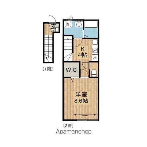 エコルポミエ(1K/2階)の間取り写真