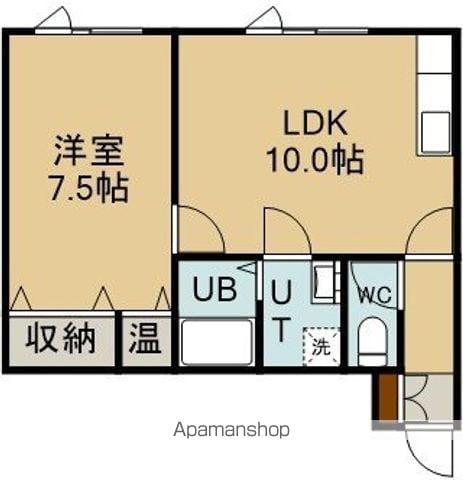 エクレールⅠ(1LDK/2階)の間取り写真