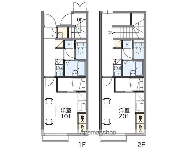 レオパレスエスポワール本郷(1K/2階)の間取り写真