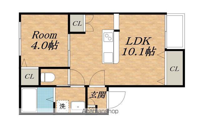 メゾン・ド・メグ大森(1LDK/1階)の間取り写真