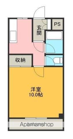 メゾンALPA PARTⅢ(1K/4階)の間取り写真