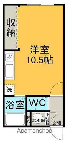 ハイツらいらっく(ワンルーム/1階)の間取り写真