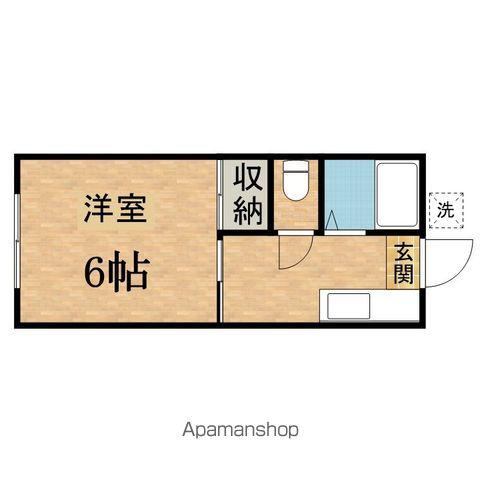 チトセハイム(1K/2階)の間取り写真