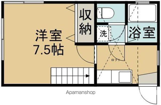クレセントAMI(1K/1階)の間取り写真
