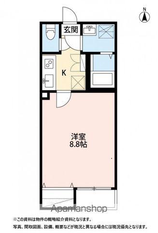 BENE SOPHIA(1K/1階)の間取り写真
