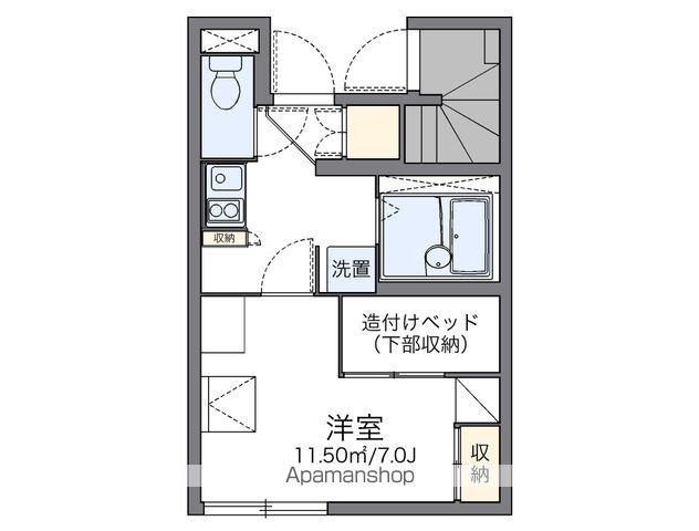 レオパレスジュピテル(1K/1階)の間取り写真