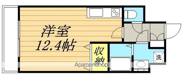 アーバンフラッツ小田原(ワンルーム/1階)の間取り写真