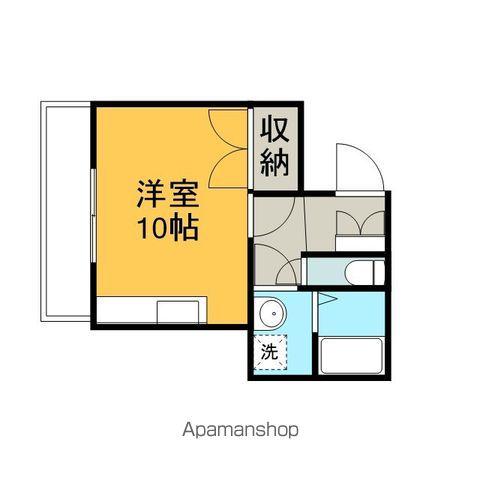 アネックス1(ワンルーム/3階)の間取り写真