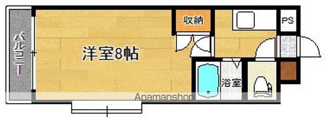 リファレンス到津(1K/2階)の間取り写真