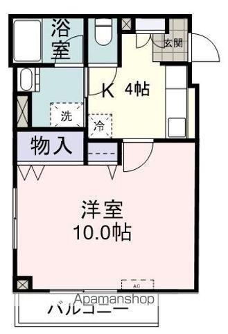 グリーンヒルくさなぎ(1K/3階)の間取り写真