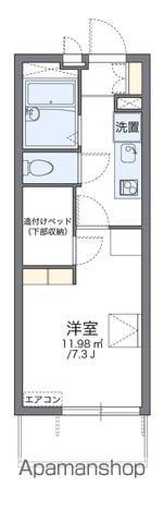 レオパレスツツミ館(1K/1階)の間取り写真