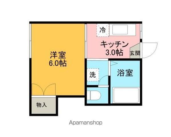 ボーノンANZ(1K/1階)の間取り写真