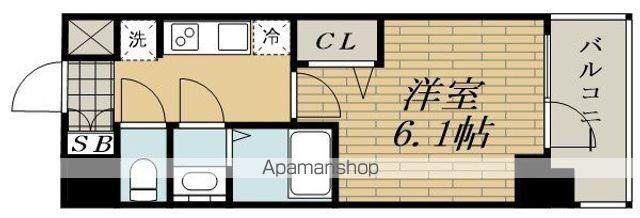 グランカリテ北大阪リヴィエ(1K/3階)の間取り写真