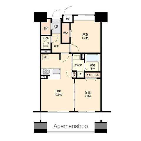プライムアーバン長町一丁目(2LDK/6階)の間取り写真
