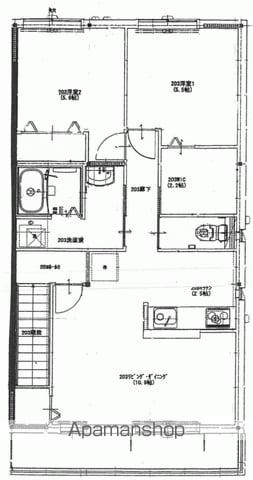 フェリス(2LDK/2階)の間取り写真