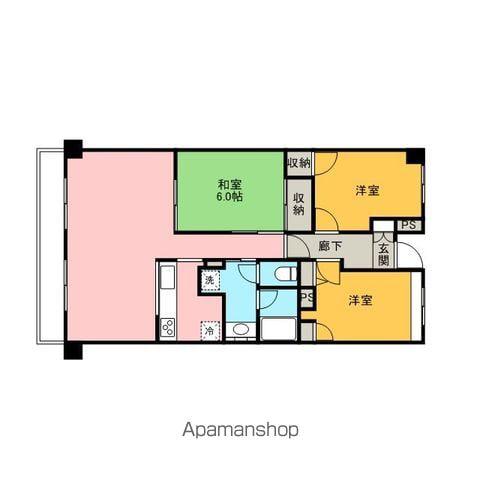 INSURANCE BLDGⅩⅢ(2LDK/7階)の間取り写真