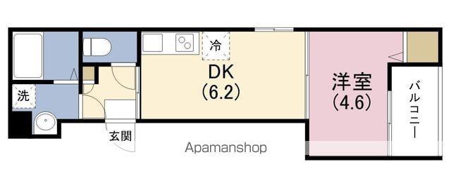 アクロス大和田アパートメント3(1DK/2階)の間取り写真