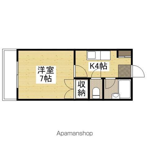 第1品川ビル(1K/2階)の間取り写真