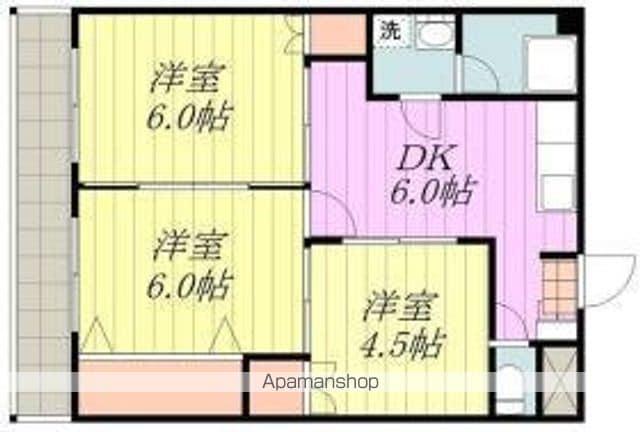 石井ハイツ(3DK/4階)の間取り写真