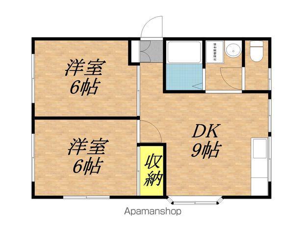 ササキハイツA棟(2DK/2階)の間取り写真