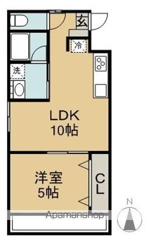 μS STYLE(1LDK/3階)の間取り写真