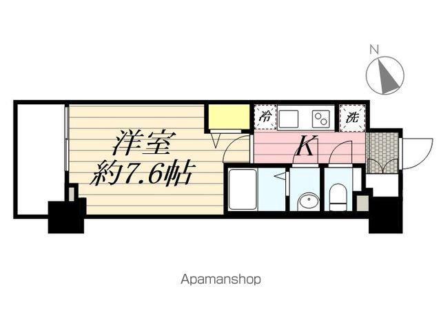 プレサンスブルーム浅草ノース(1K/2階)の間取り写真